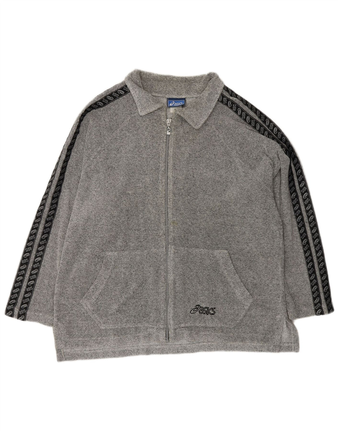 Asics Veste de Survêtement Graphique Homme XL Gris Coton