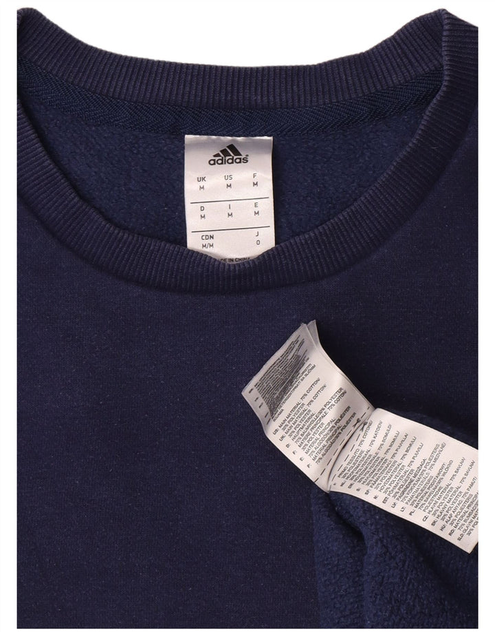 Adidas Sweat-Shirt Homme Bleu Marine Moyen Coton