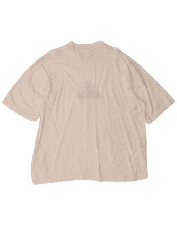Adidas T-shirt graphique pour homme UK 48/50 XL Blanc Coton