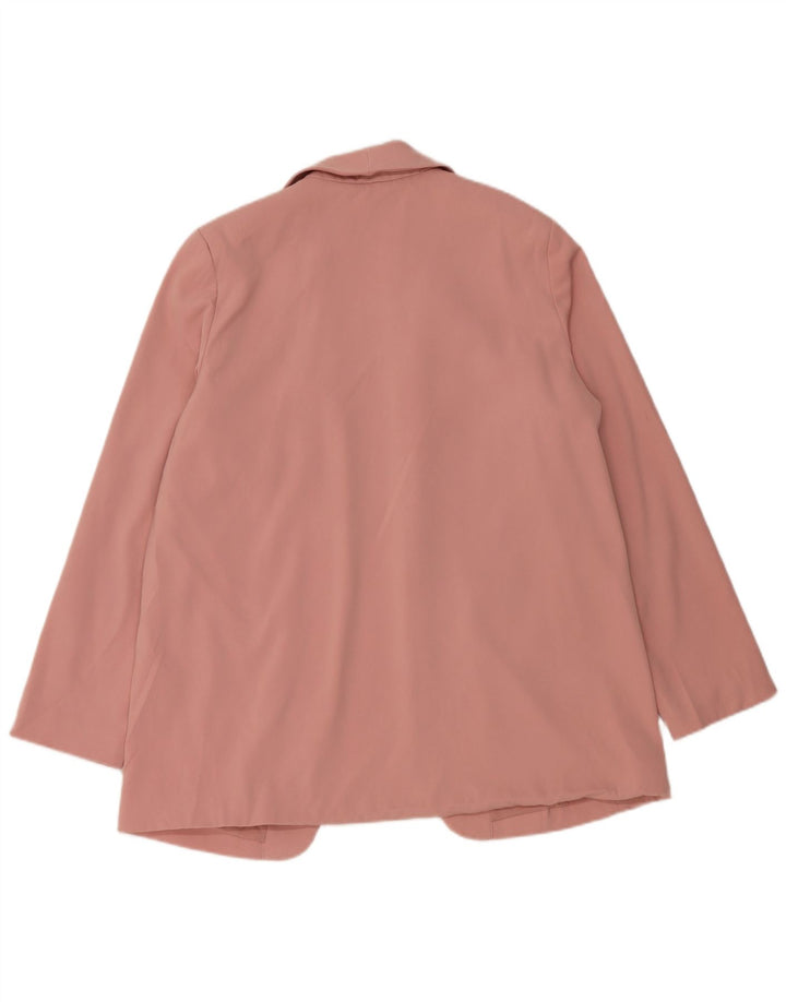 Marks & Spencer Veste blazer ouverte pour femme UK 14 Large Rose Polyester