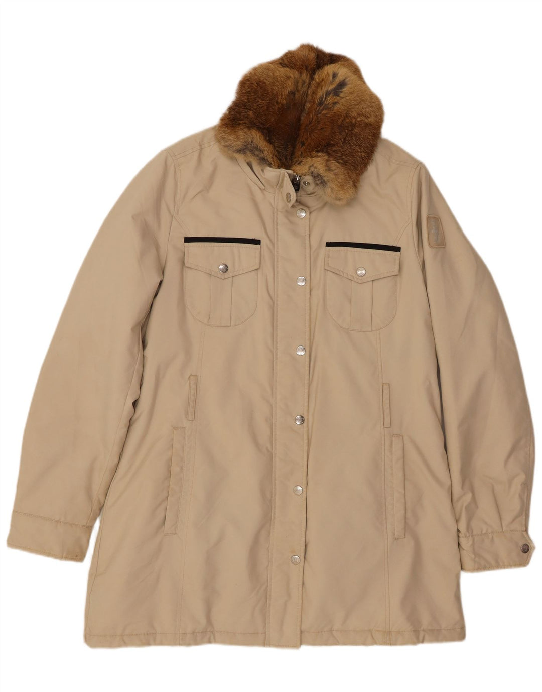 REFRIGUE Manteau coupe-vent pour femme UK 18 XL Beige Polyester