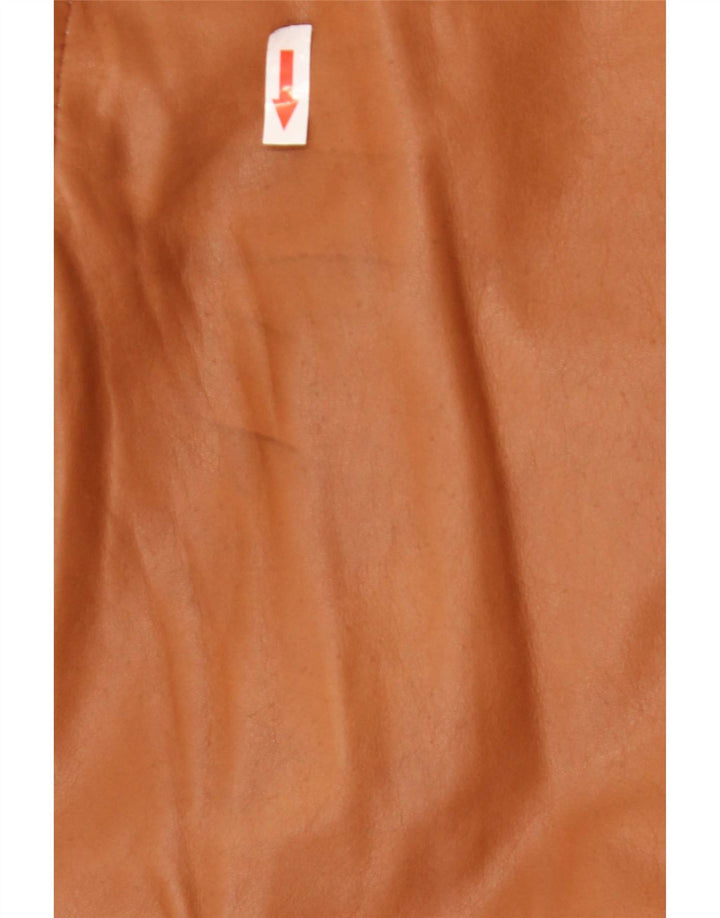 veste en peau de mouton vintage pour hommes IT 48 Brun moyen