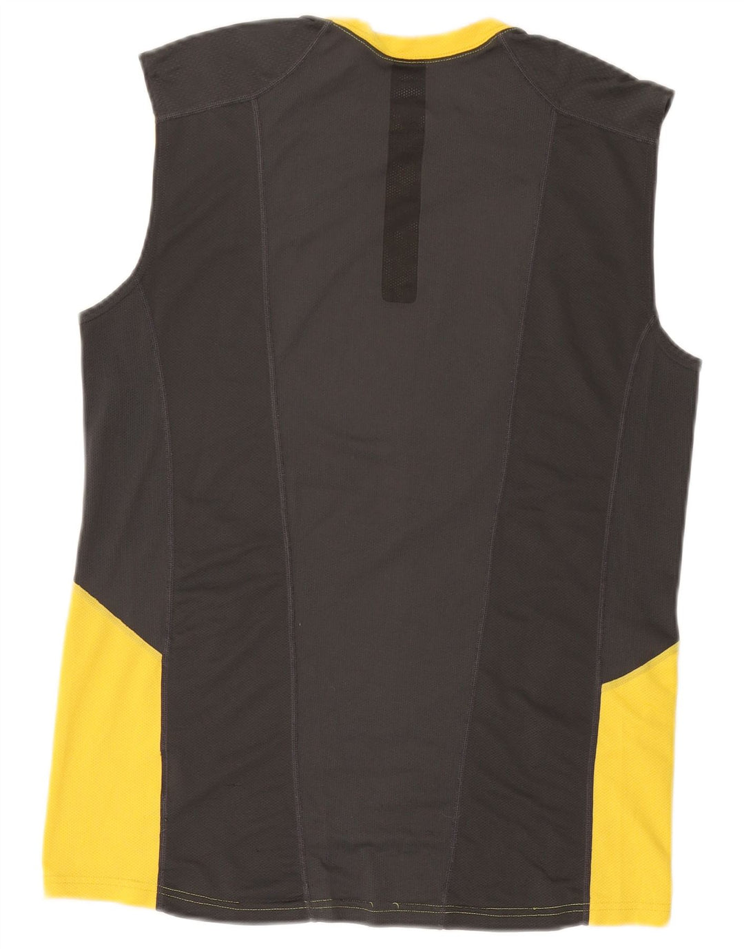 Nike Hommes Dri Fit Débardeur Petit Jaune Colorblock Polyester