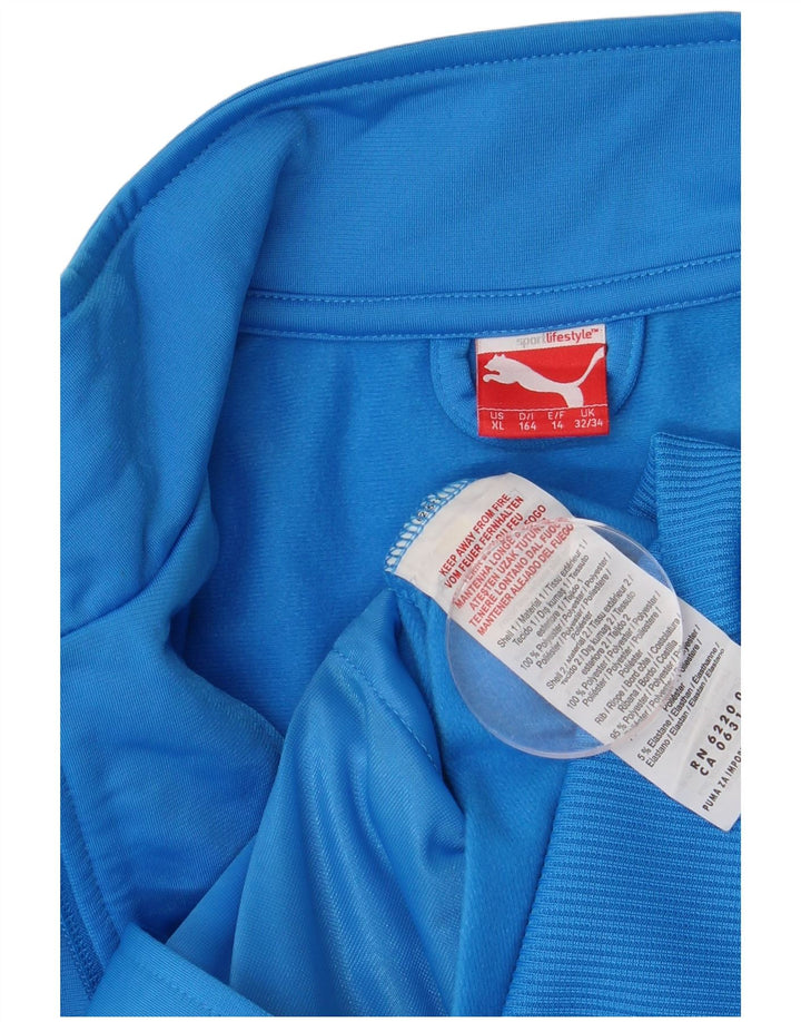 Puma Veste de Survêtement Garçon 13-14 ans Bleu Colorblock Polyester