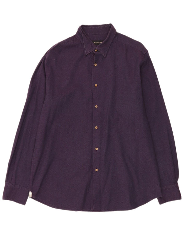 MASSIMO DUTTI Chemise Homme Large Violet