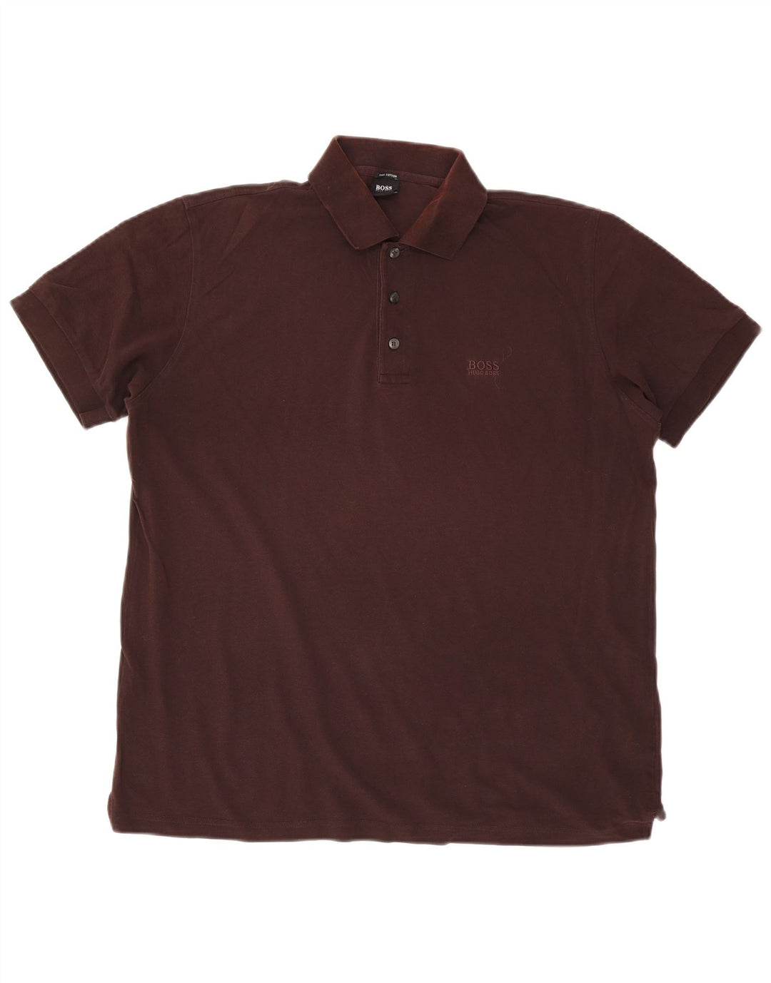 Hugo Boss Polo Homme Large Marron Coton