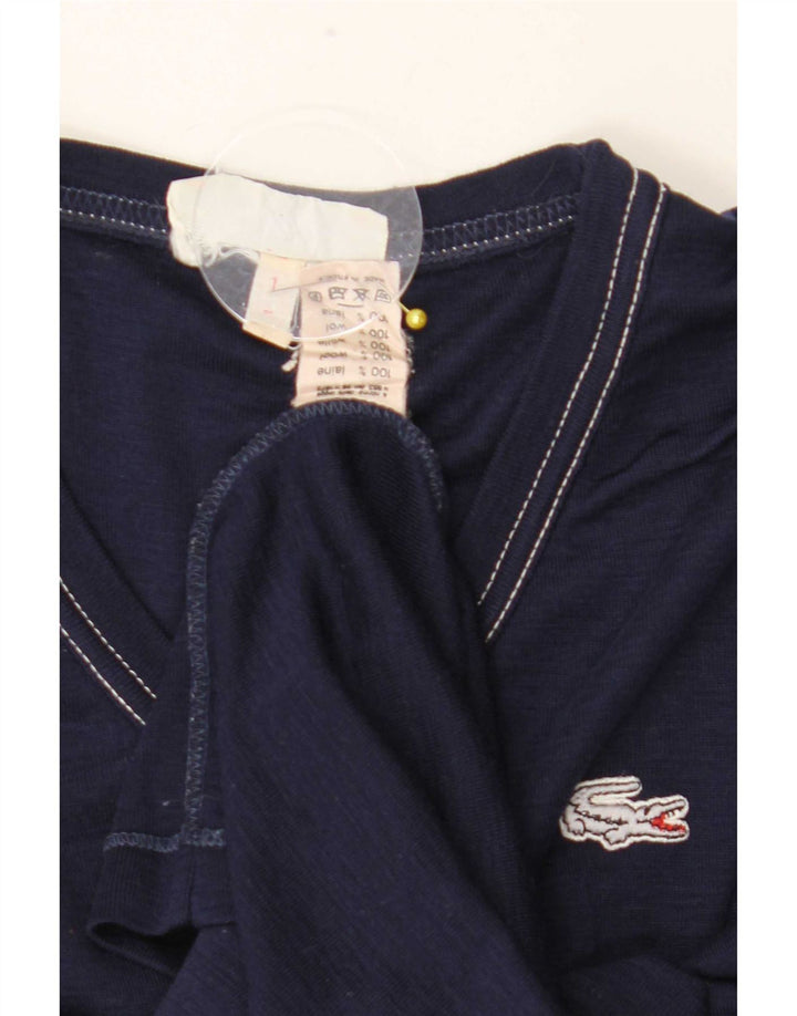 Lacoste Homme Top Manches Longues Taille 1 2XS Bleu Marine Laine