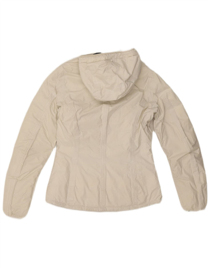 K-Way Veste matelassée réversible à capuche pour femme UK 8 Small Noir Polyamide