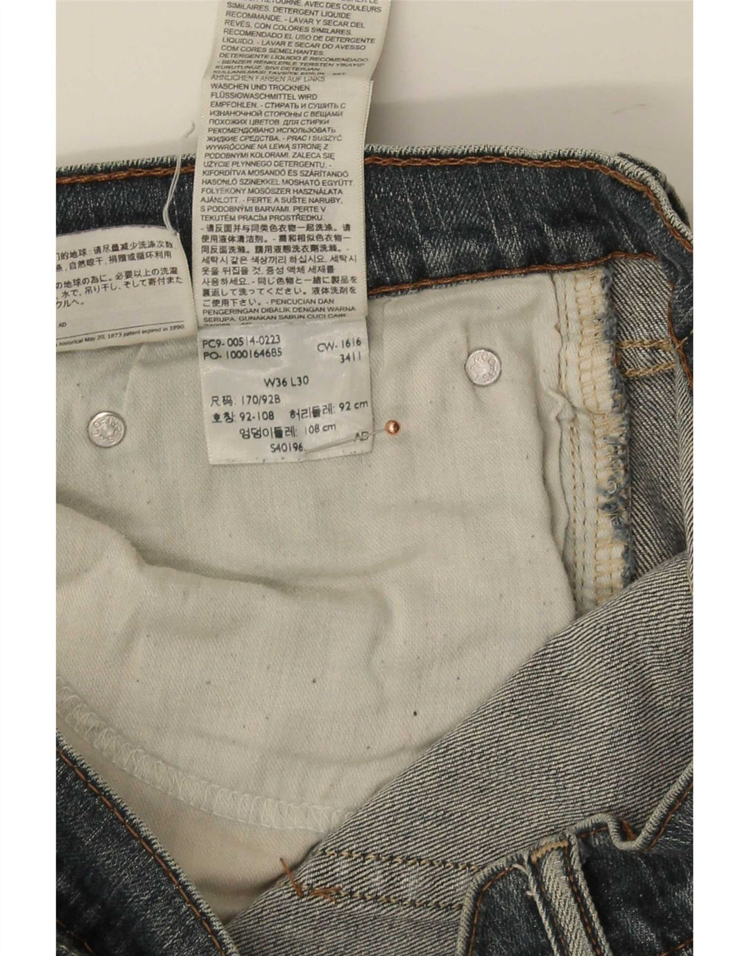 Levi's Jean Droit W36 L27 Homme Bleu