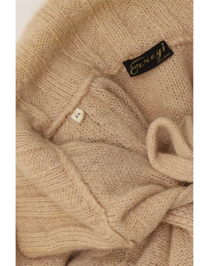 Vintage Womens Cardigan Sweater IT 44 Medium Beige