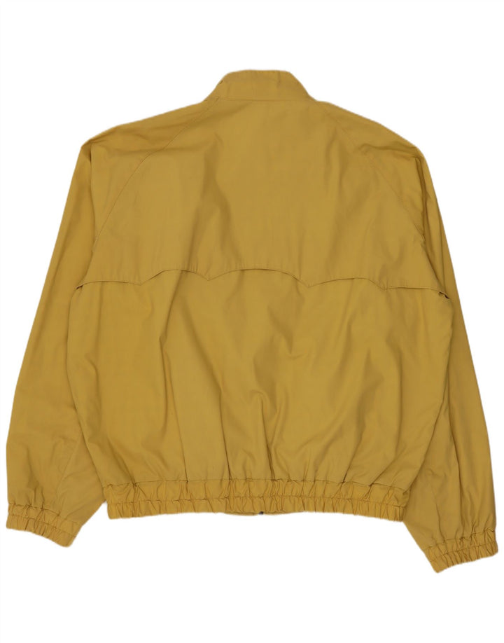 vintage Mens Bomber Jacket UK 42 XL Jaune Polyester