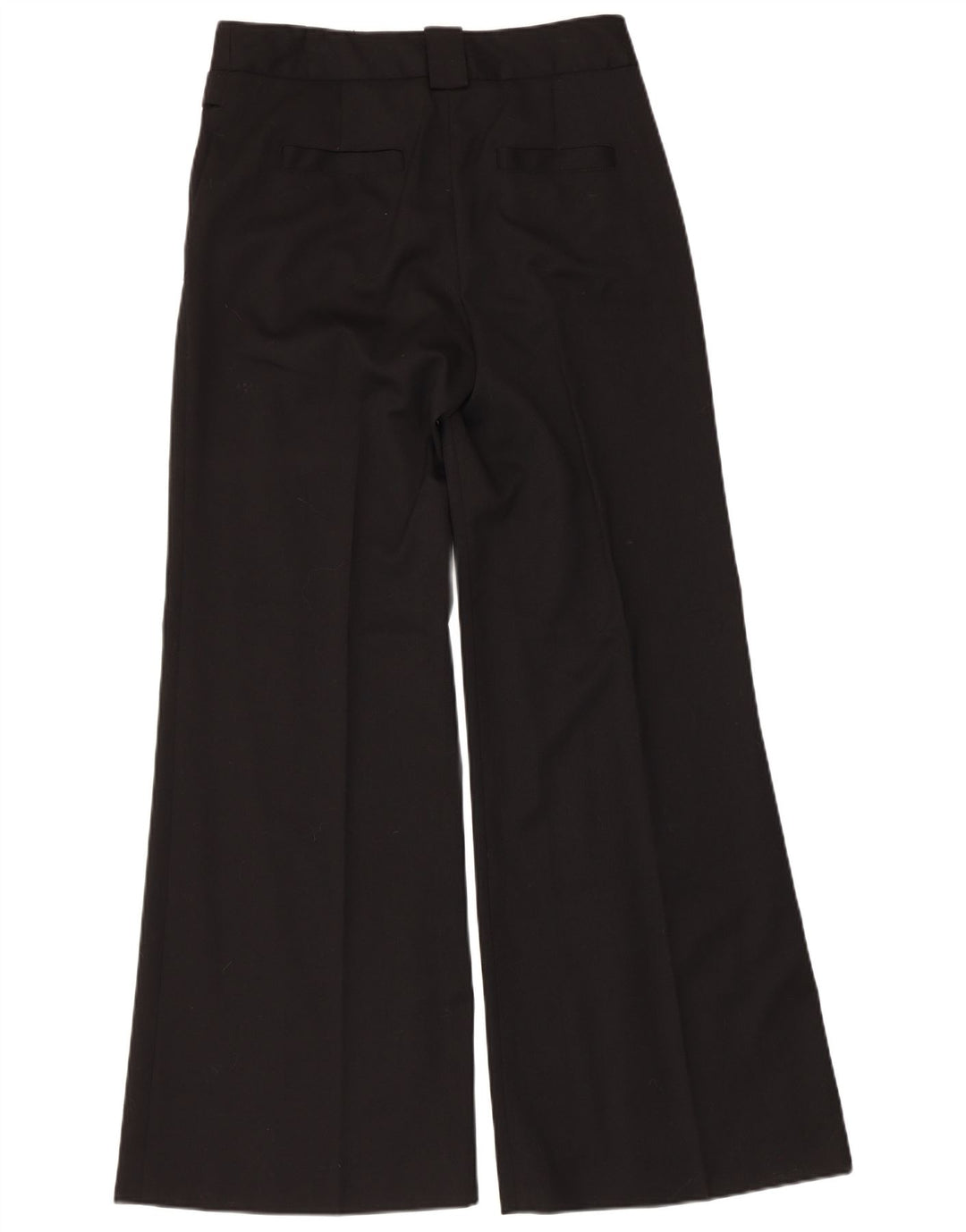 Zara Pantalon Chino Flare Femme EU 40 Medium W30 L32 Noir
