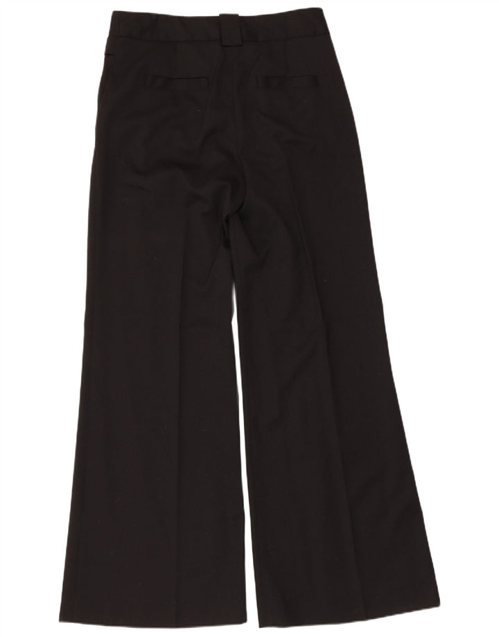 Zara Pantalon Chino Flare Femme EU 40 Medium W30 L32 Noir