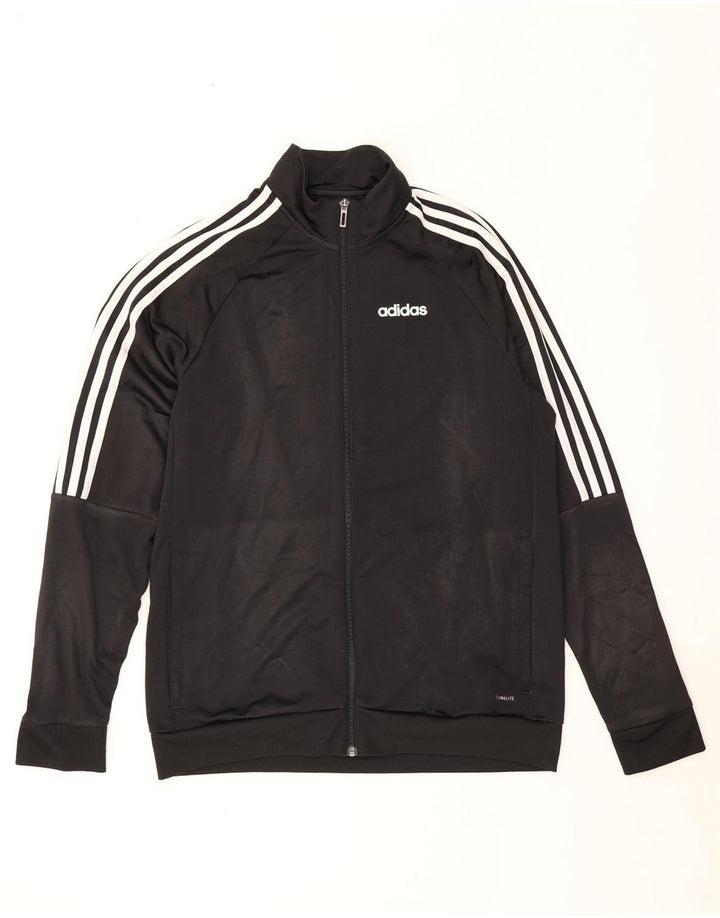 Adidas Veste de survêtement Climalite pour homme Noir moyen Polyester