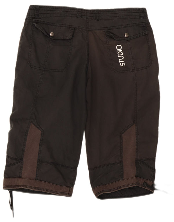 Nike Short chino graphique pour femme UK 12 Medium W30 Noir Colourblock Coton