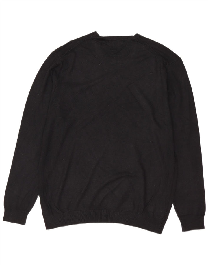 ZARA Pull à col rond pour femme UK 16 Large Noir