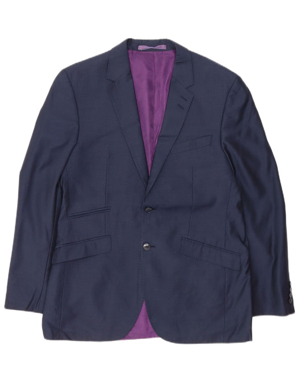 Marks & Spencer Veste blazer à 2 boutons pour homme UK 40 Grande laine bleu marine
