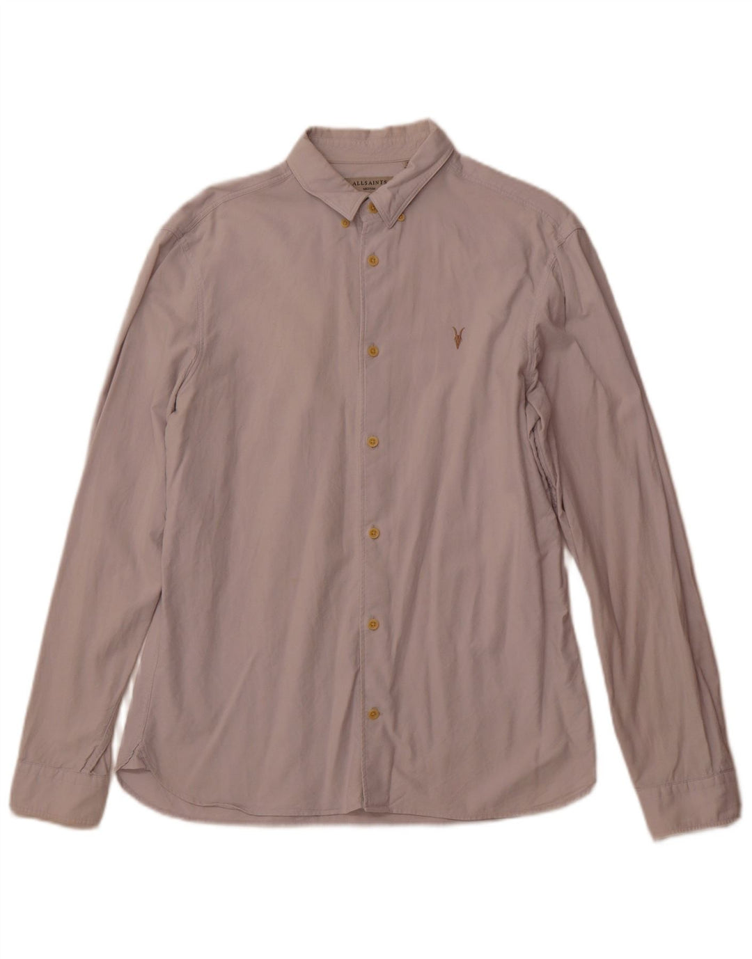 All Saints Chemise Homme Blanc Cassé Moyen Coton