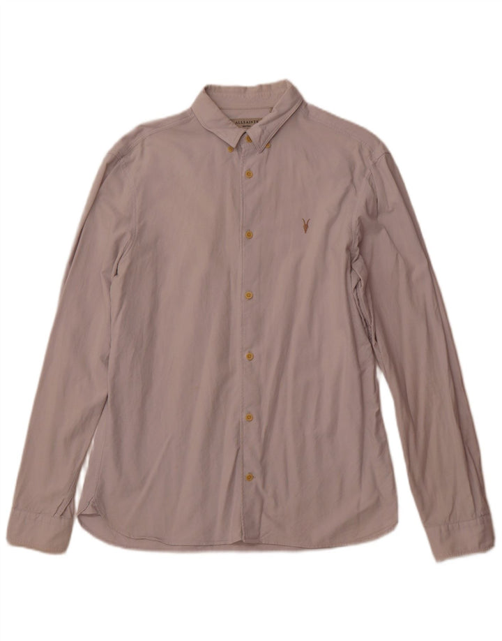 All Saints Chemise Homme Blanc Cassé Moyen Coton