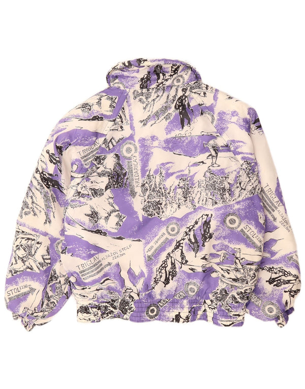 YASSA Veste de ski graphique pour femme UK 18 XL Violet Colourblock