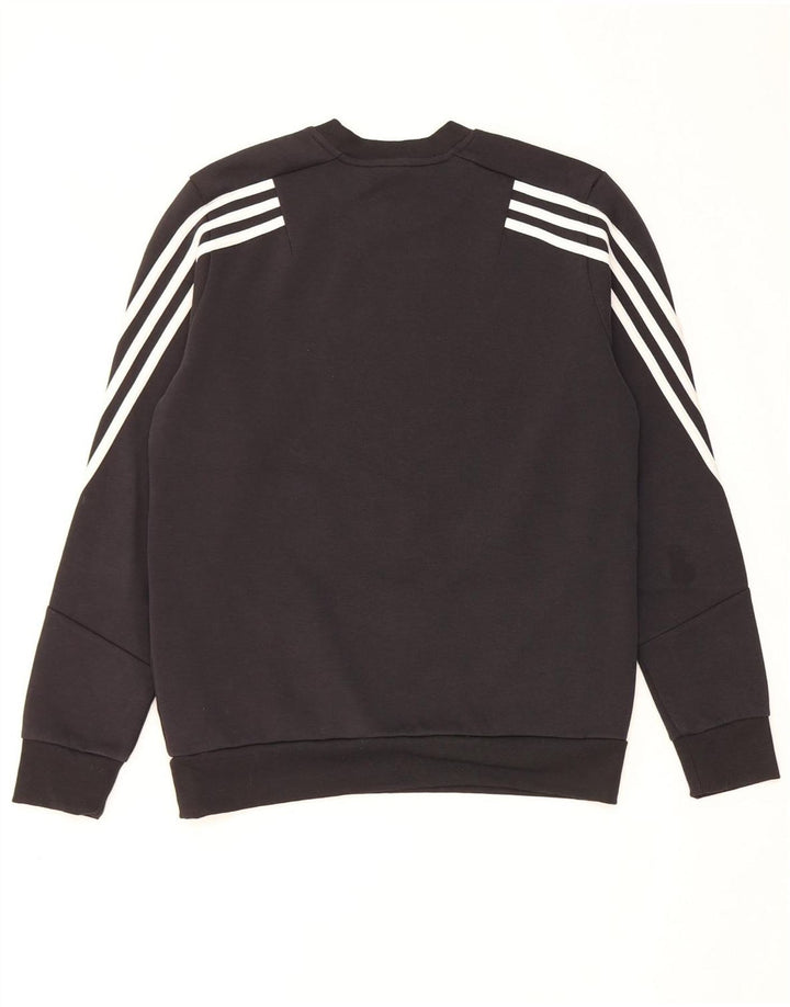 ADIDAS Sweatshirt Jumper Garçon 13-14 ans Noir Coton