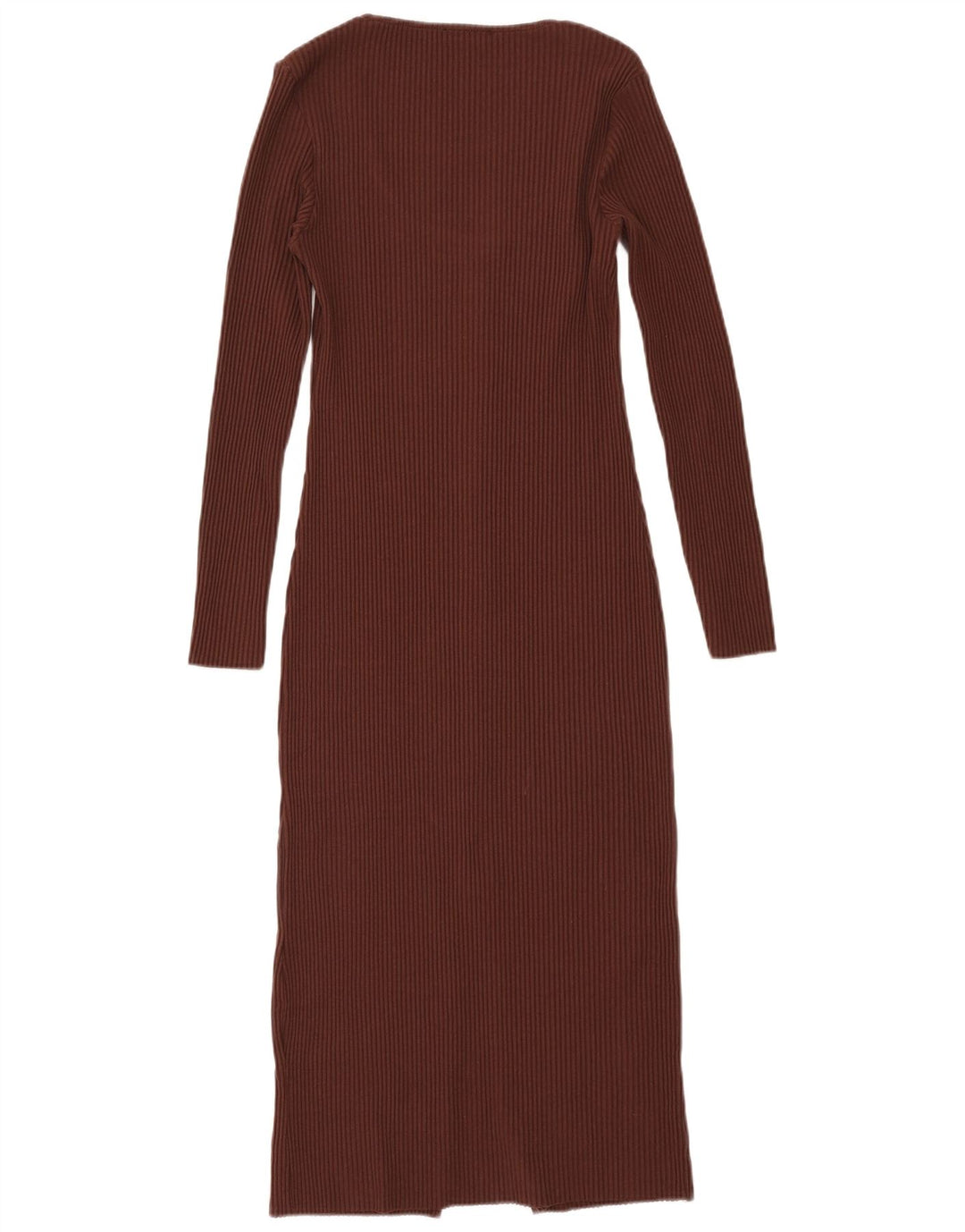 ZARA Robe moulante pour femme UK 14 Large Marron