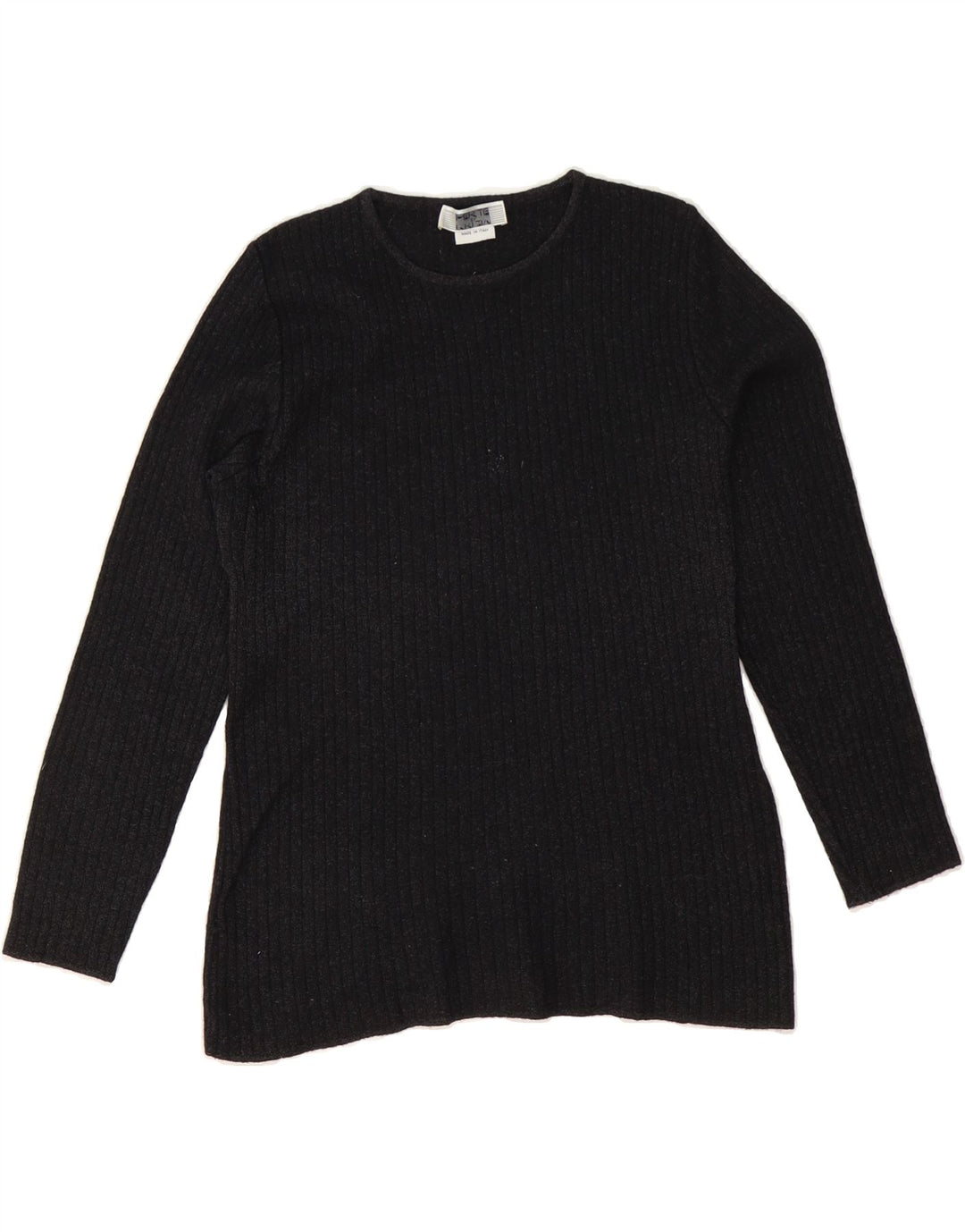 PERTE BY KRIZIA Womens Top Long Sleeve UK 14 Large Black Vintage Perte by Krizia and Second-Hand Perte by Krizia from Messina Hembry 