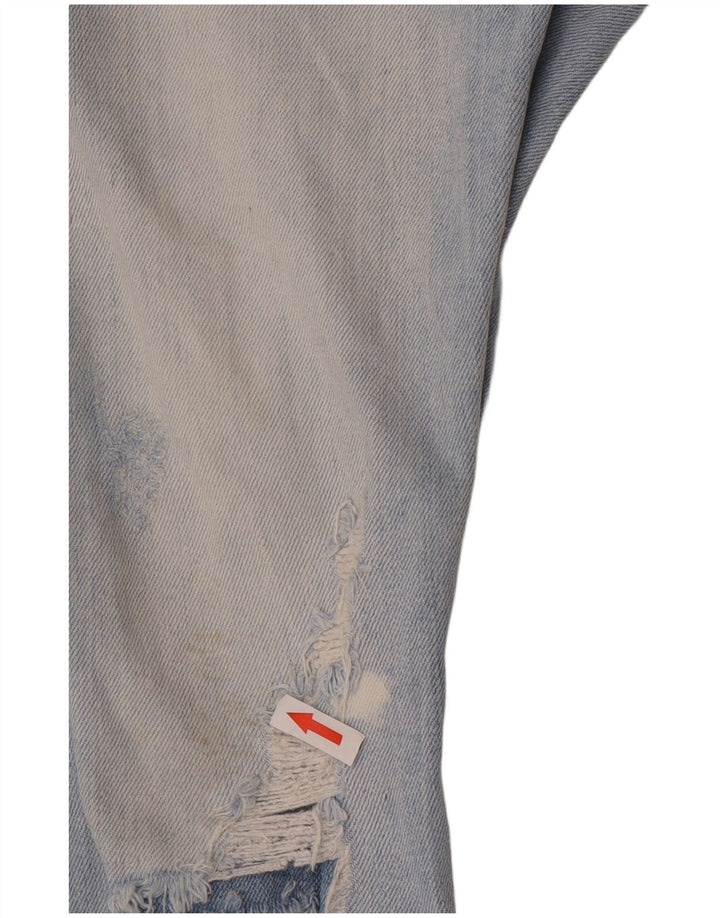 Zara Jean slim vieilli pour homme EU 42 Large W32 L26 Bleu