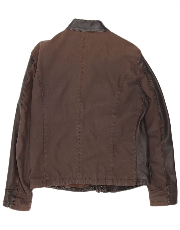 Jey Coleman Veste en cuir pour homme IT 50 Grand cuir marron