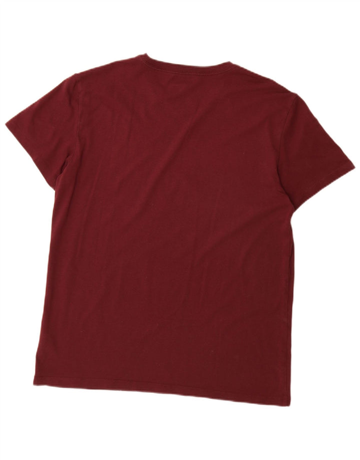 AMERICAN EAGLE T-Shirt Graphique Homme Coton Bordeaux Moyen