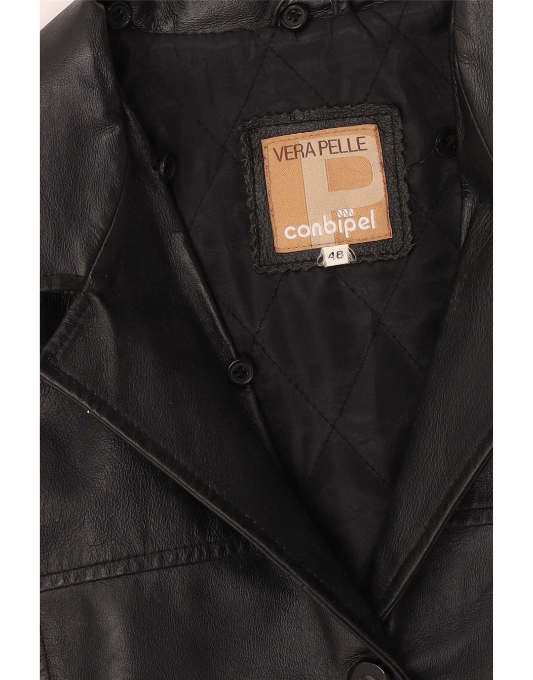 Conbipel Veste en Cuir Femme IT 48 XL Cuir Noir