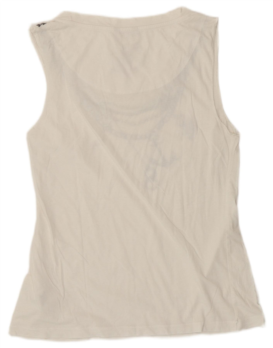 Carrera Débardeur Graphique Femme UK 10 Petit Coton Blanc