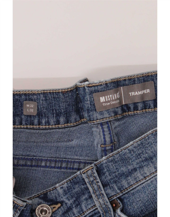 Mustang Tramper Slim Jeans W32 L32 Bleu Coton