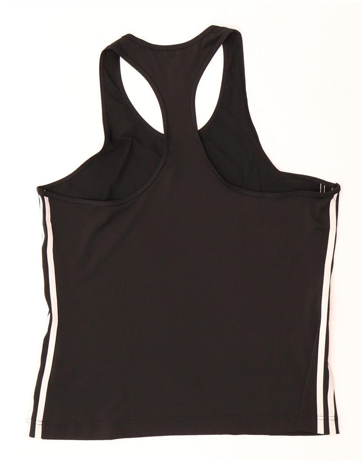 ADIDAS Femmes Climalite Débardeur UK 20/22 XL Noir Polyester