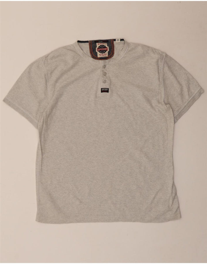 Superdry T-Shirt Homme Top 2XL Gris Coton