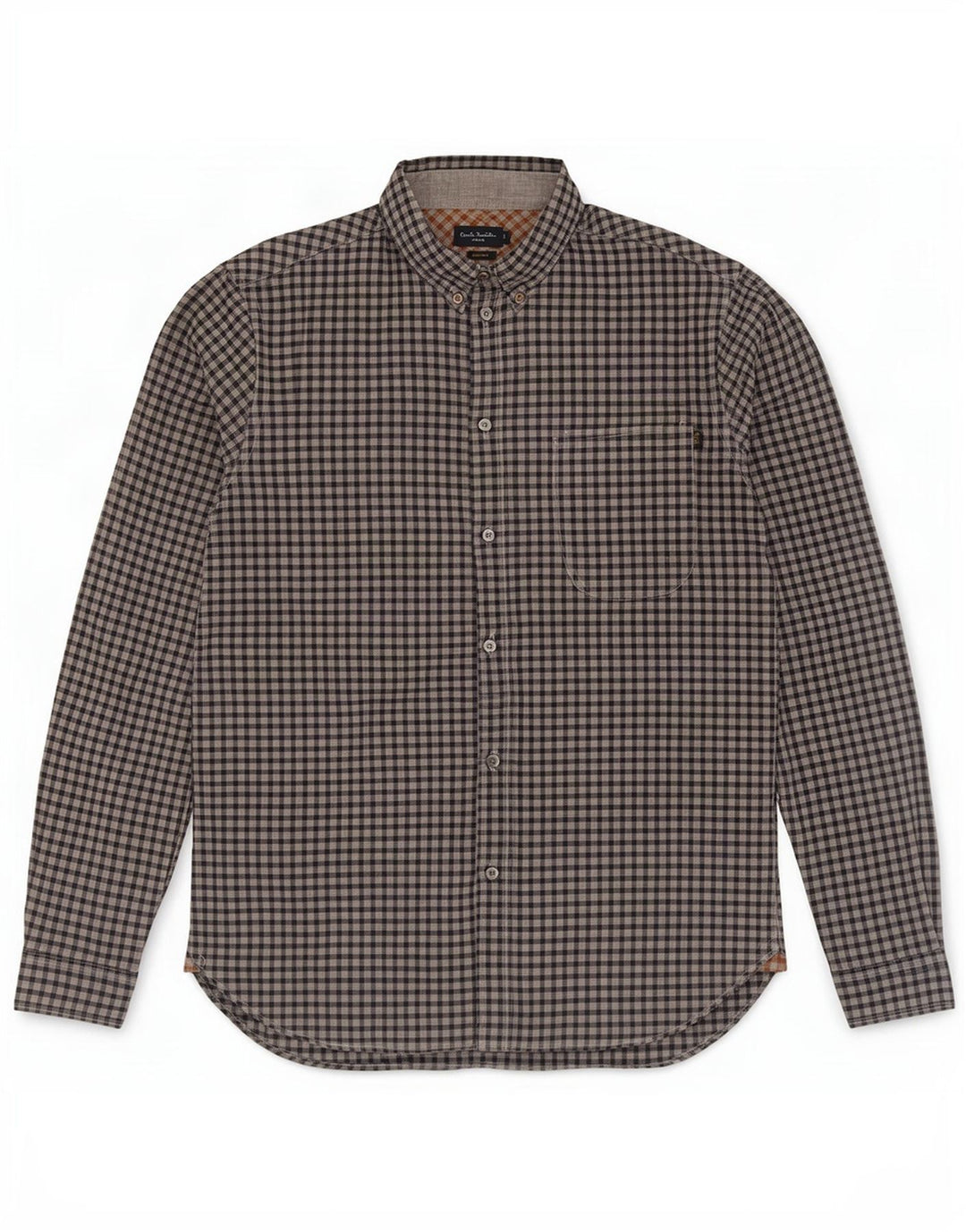 Paul & Shark Chemise Coupe Standard Homme Bleu Moyen Vichy Coton