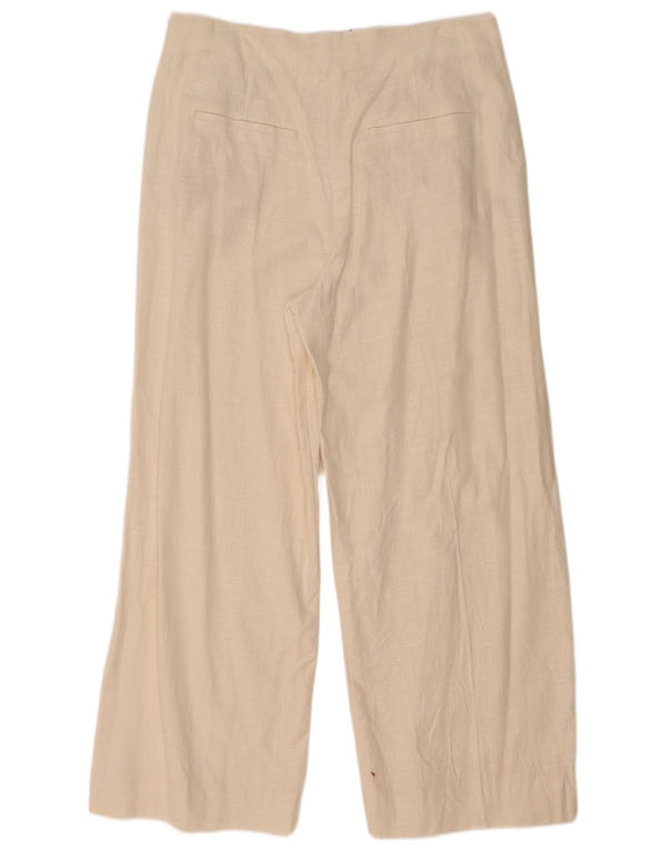 Marks & Spencer Pantalon chino taille haute pour femme UK 14 Large W34 L27 Off Wh