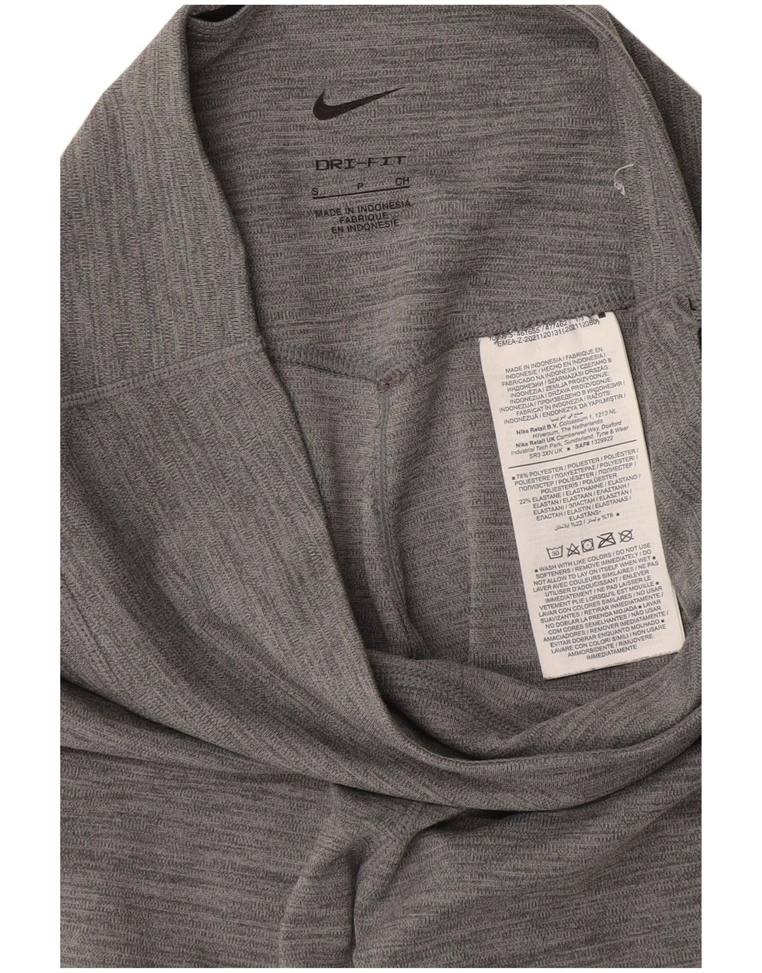 Nike Legging Dri Fit pour femme UK 8 Petit polyester moucheté gris