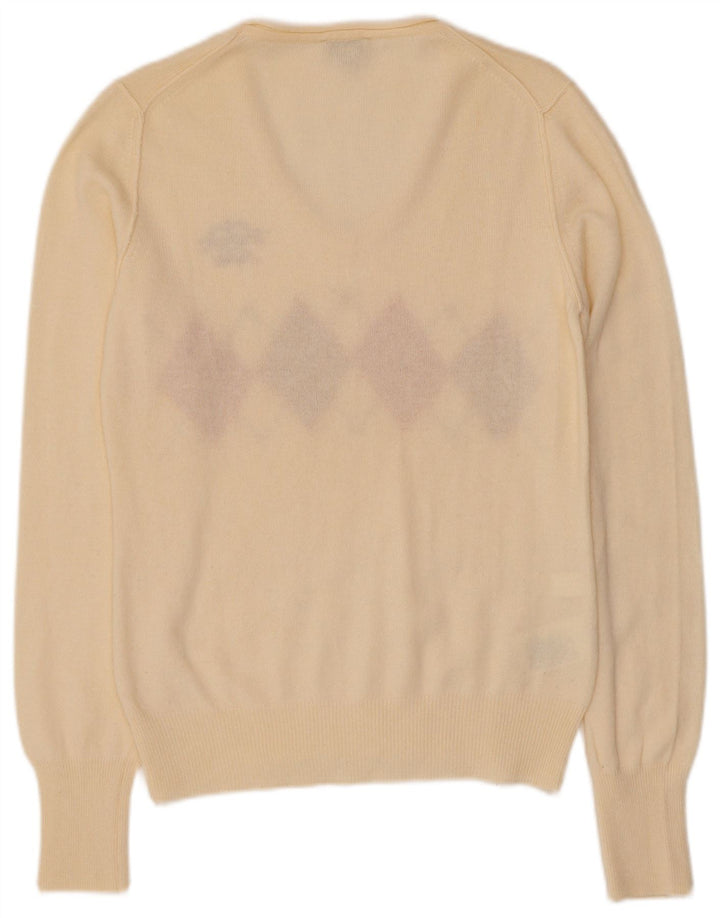 Henry Cottons Pull col en V pour femme IT 46 Large Blanc cassé