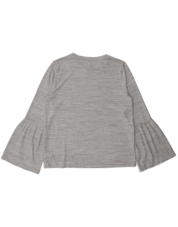 French Connection Haut Femme Manches Longues UK 46 Large Gris Moucheté Polyester