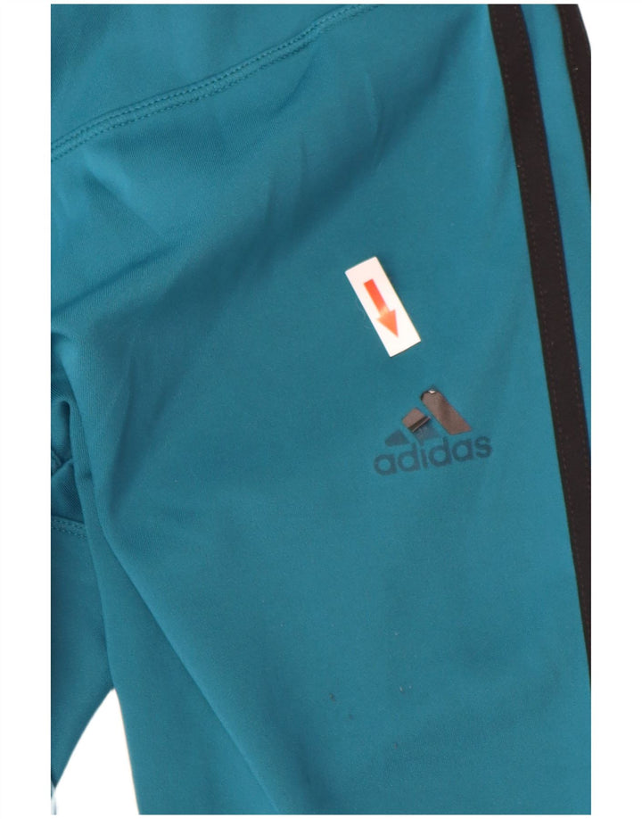 Adidas Climalite Leggings UK 8/10 Petit Bleu Polyester