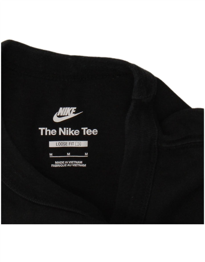 NIKE T-shirt coupe ample pour homme en coton noir moyen