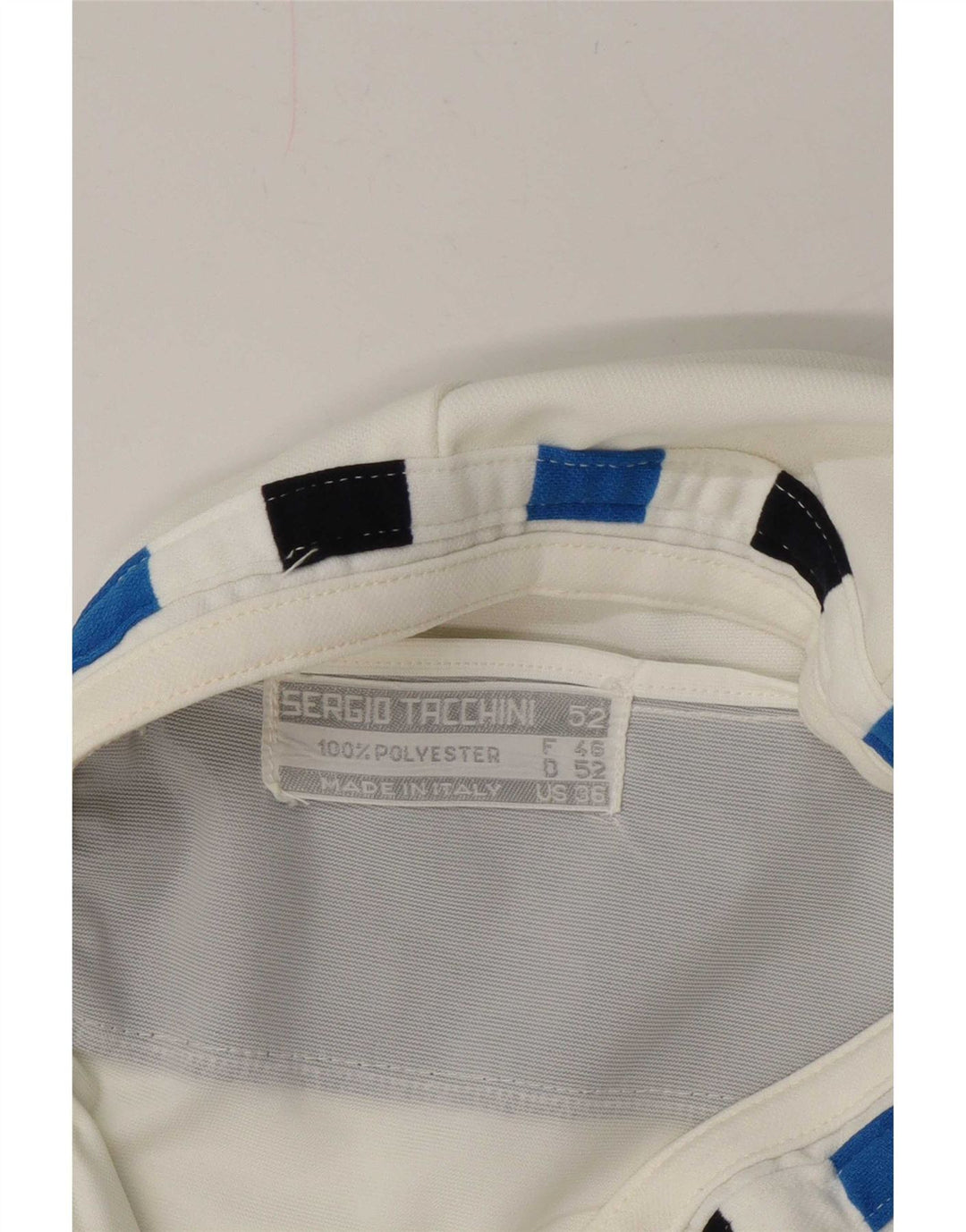 Sergio Tacchini Short Chino Femme IT 52 2XL W36 Blanc Colorblock