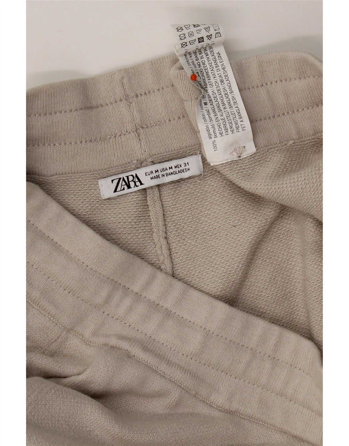 Zara Short Sport Homme Coton Beige Moyen
