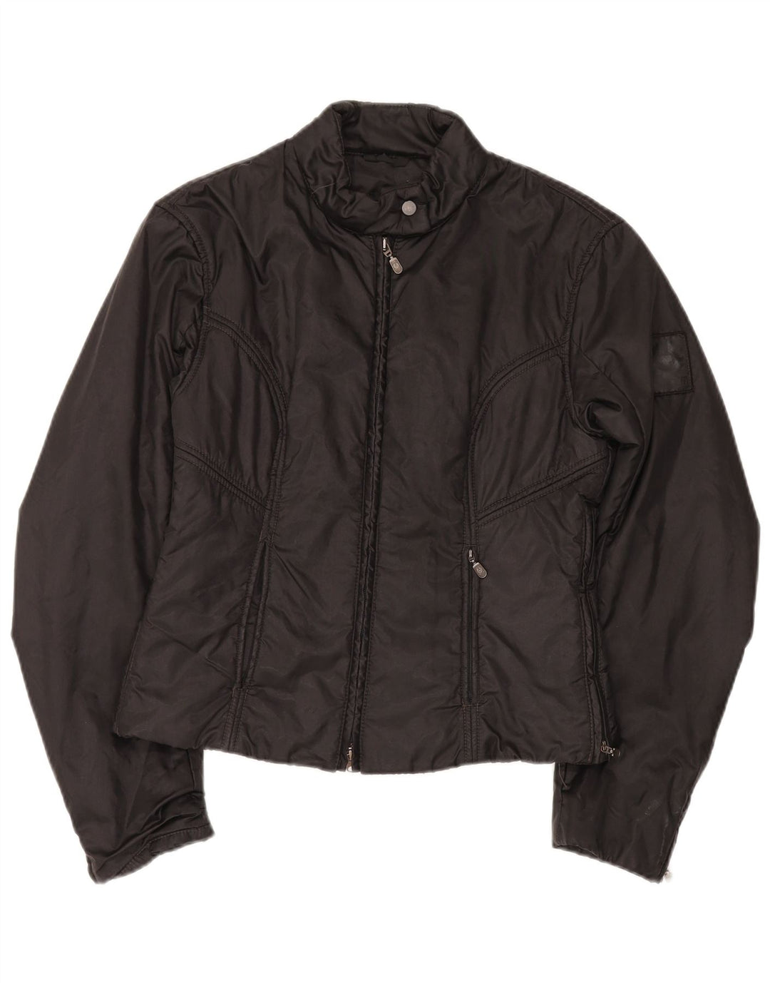 Belstaff Veste de motard femme IT 46 Large Noir Polyamide