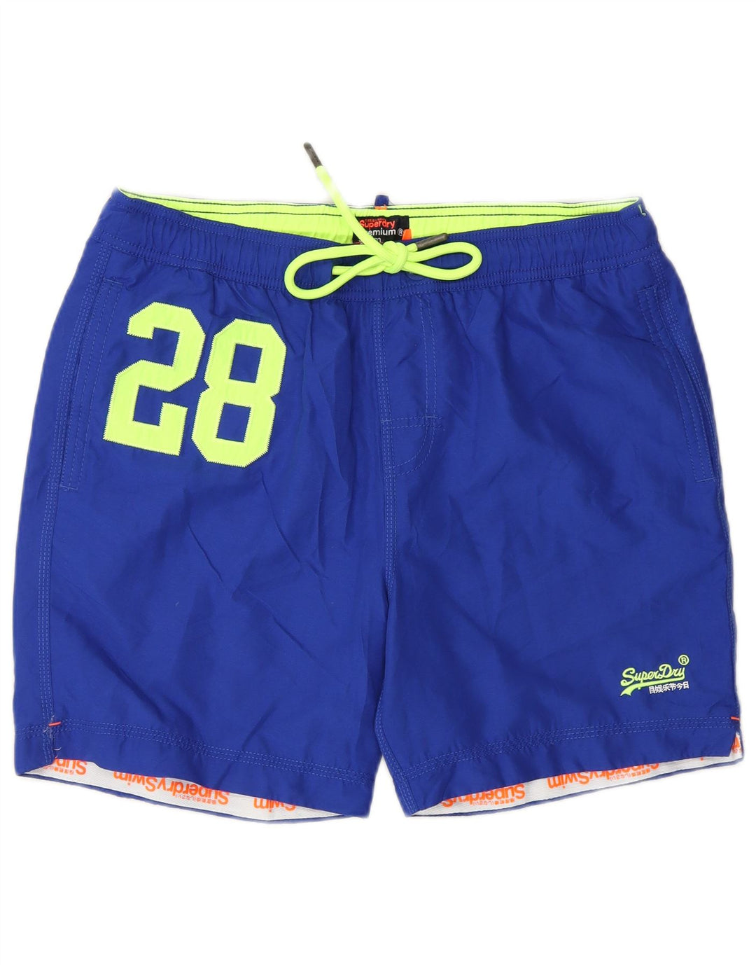 SUPERDRY Short de Bain Graphique Homme Grand Bleu Polyester