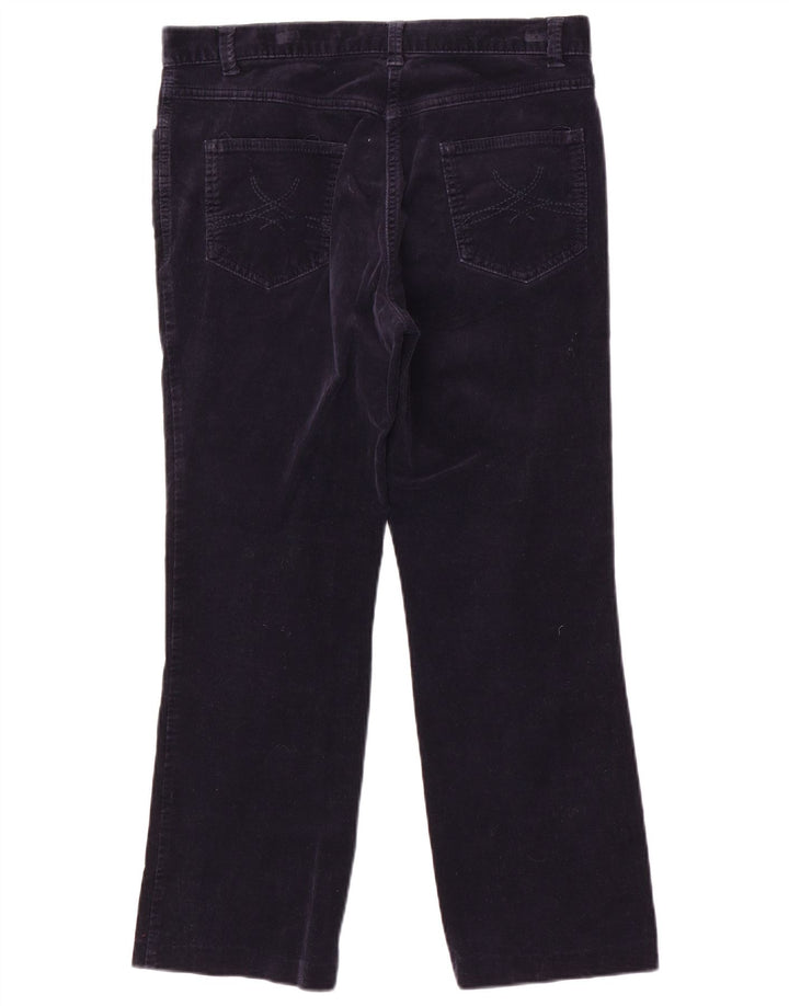 Marks & Spencer Pantalon court bootcut pour femme UK 12 Medium W32 L25 Marine B