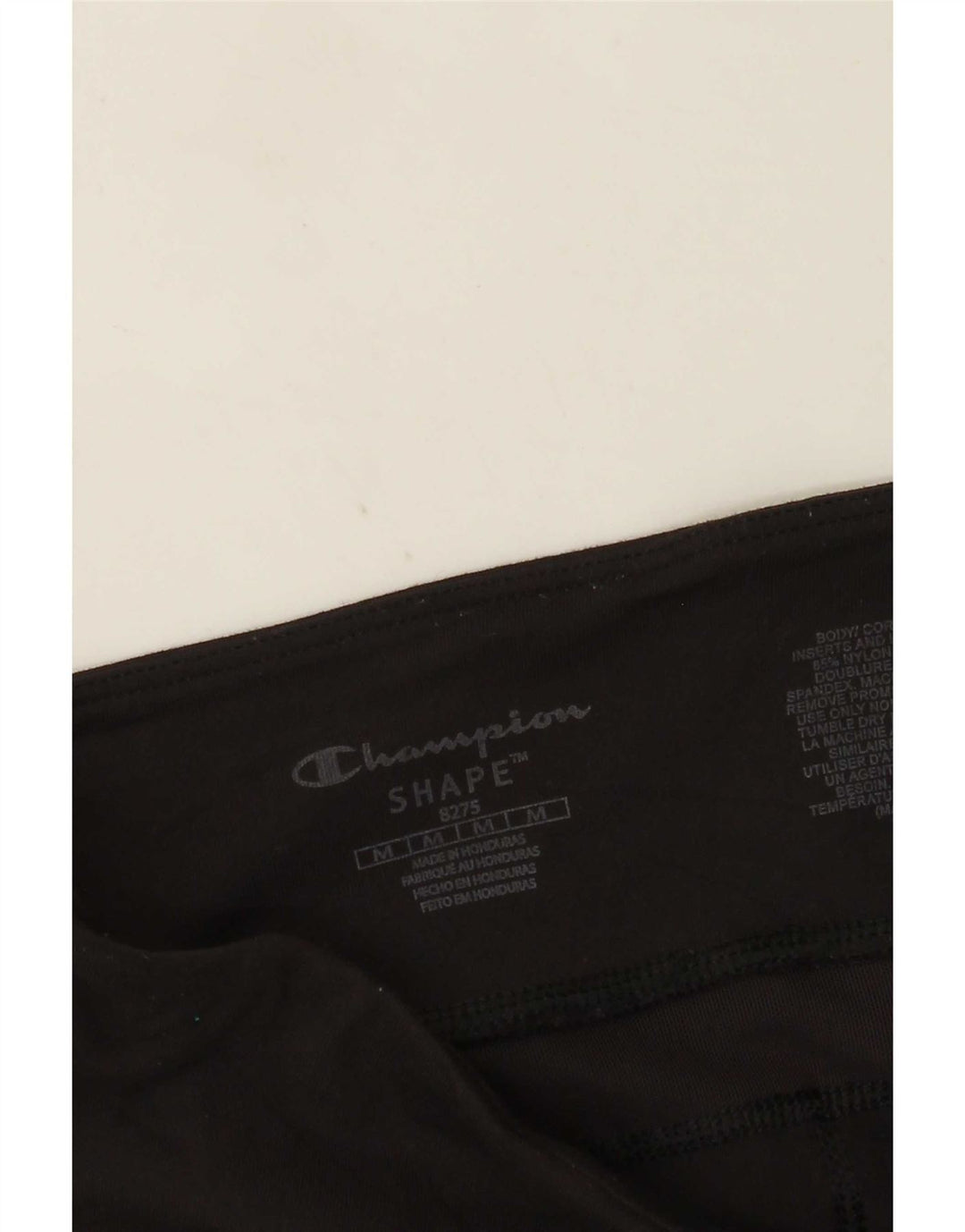 Champion Leggings Capri Femme UK 12 Nylon Noir Moyen