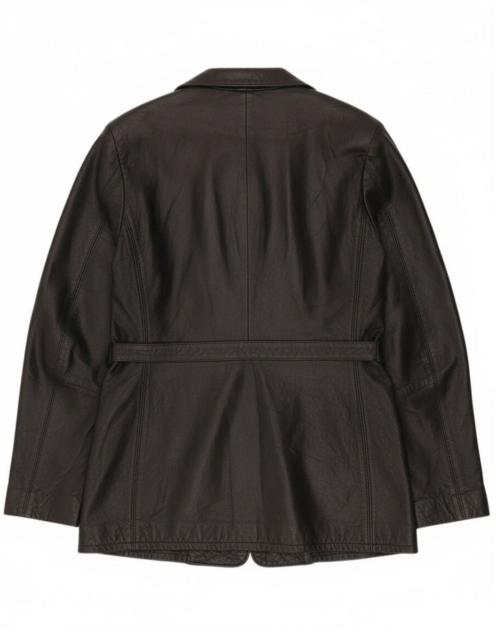 Vagabond Veste en cuir pour femme UK 16 Grand cuir noir