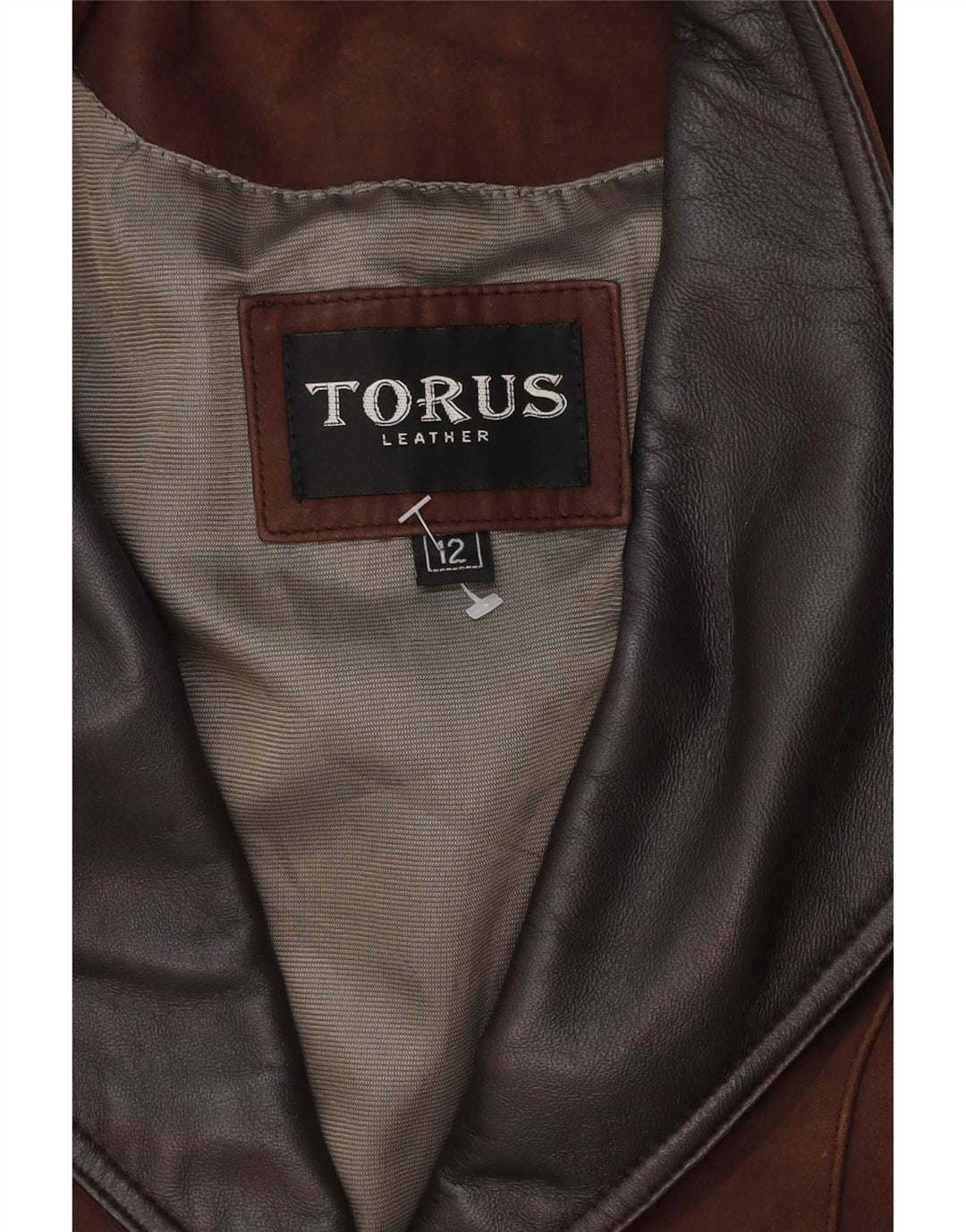 Torus Manteau en cuir pour femme UK 12 Marron moyen